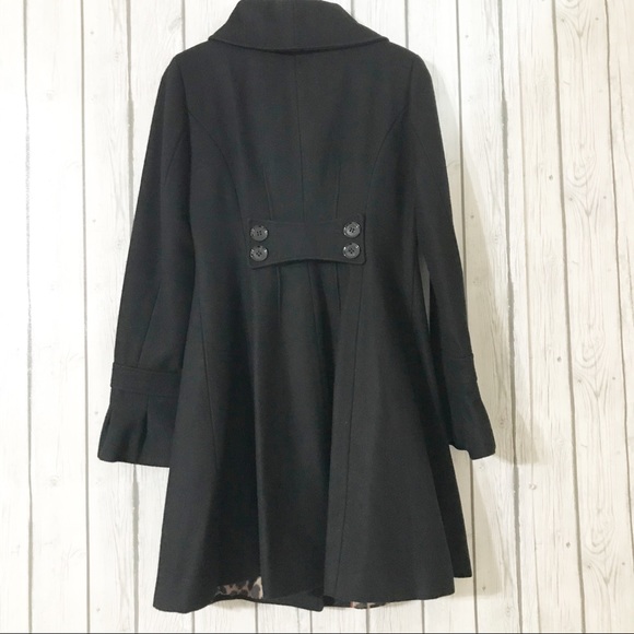 EXPRESS Wool Coat with Leopard Print Interior (XS) - Picture 2 of 7